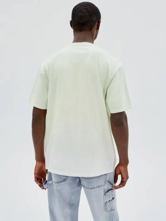 Men GUESS TShirts and Tanks GUESS Originals DipDye Logo Tee Soft Jade Multi
