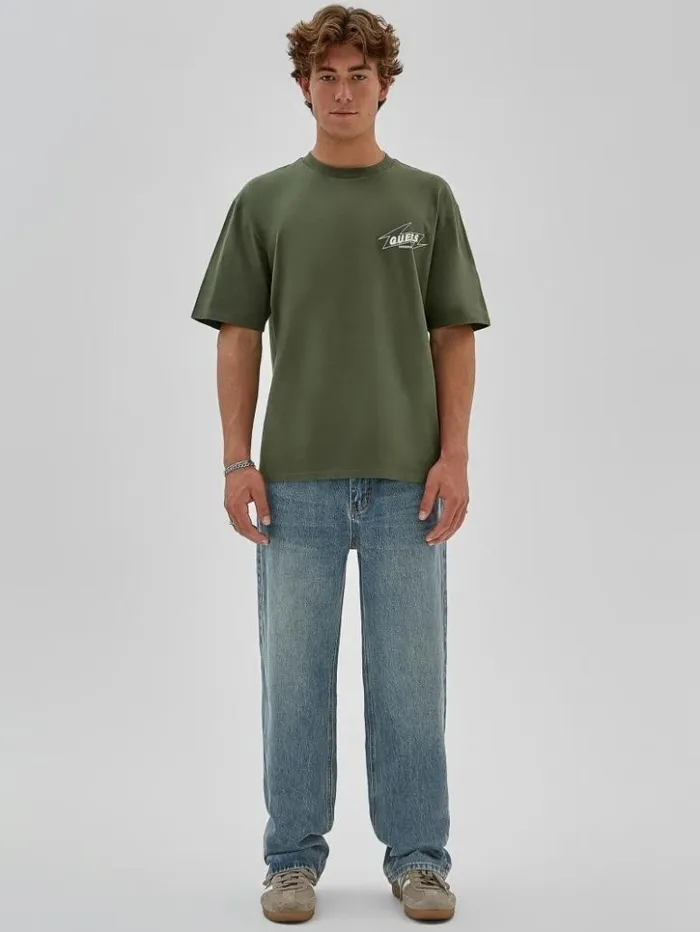 Men GUESS TShirts and Tanks GUESS Originals Eco Radio Tee Pond Cypress