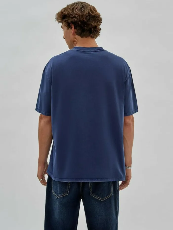 Men GUESS TShirts and Tanks GUESS Originals Printed Baker Logo Tee Cave Blue Multi Men GUESS TShirts and Tanks GUESS Originals Printed Baker Logo Tee Cave Blue Multi