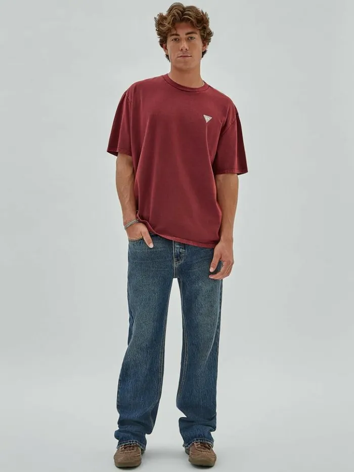 Men GUESS TShirts and Tanks GUESS Originals Signature Tee Grape Violet Multi Men GUESS TShirts and Tanks GUESS Originals Signature Tee Grape Violet Multi