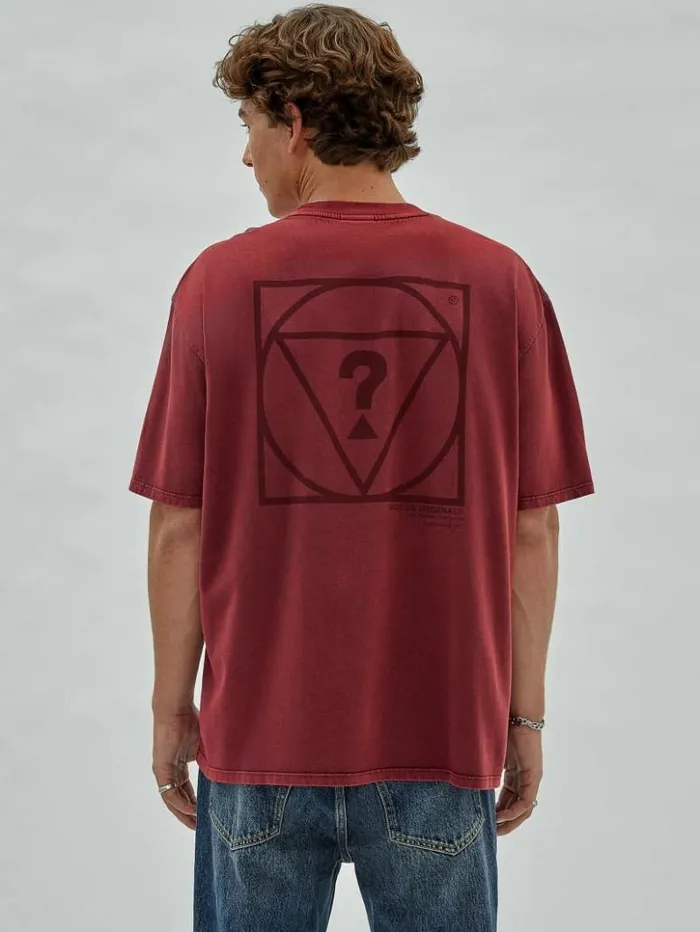 Men GUESS TShirts and Tanks GUESS Originals Signature Tee Grape Violet Multi Men GUESS TShirts and Tanks GUESS Originals Signature Tee Grape Violet Multi