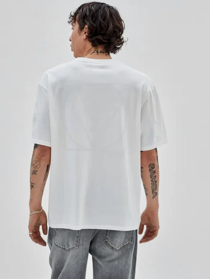 Men GUESS TShirts and Tanks GUESS Originals Triangle Logo Tee White Peaks