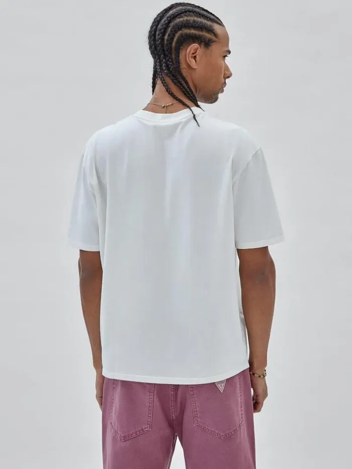 Men GUESS TShirts and Tanks GUESS Originals Triangle Tee Sandy Shore Multi