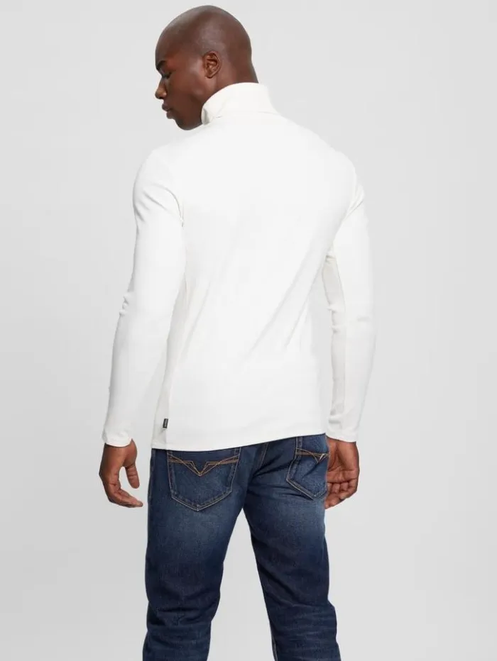 Men GUESS TShirts and Tanks Mateo Turtleneck Tee Vanilla Cream