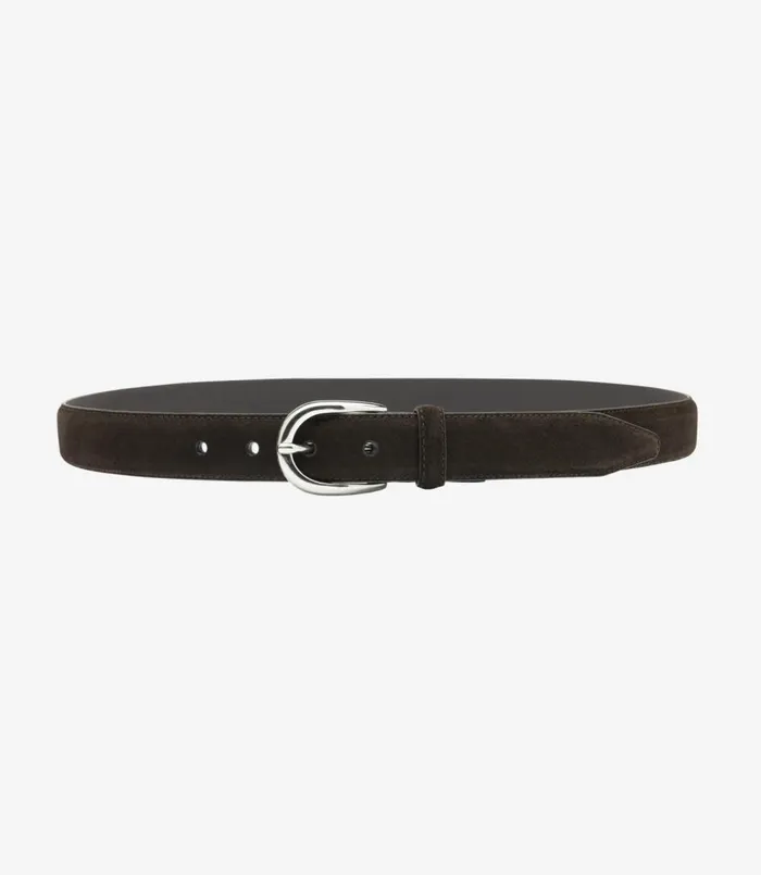Men Harry Belt Dark Brown Suede Loake Casual Belts Men Harry Belt Dark Brown Suede Loake Casual Belts