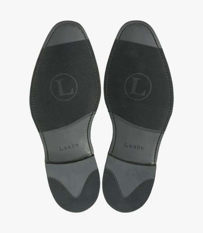Men Imperial Black Suede Loake Loafers Men Imperial Black Suede Loake Loafers