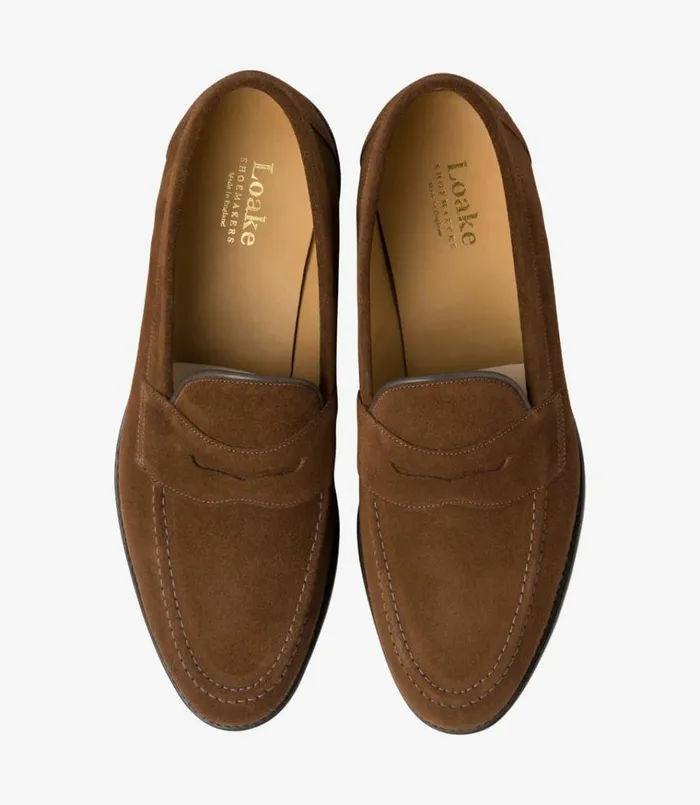 Men Imperial Brown Suede Loake Loafers Men Imperial Brown Suede Loake Loafers