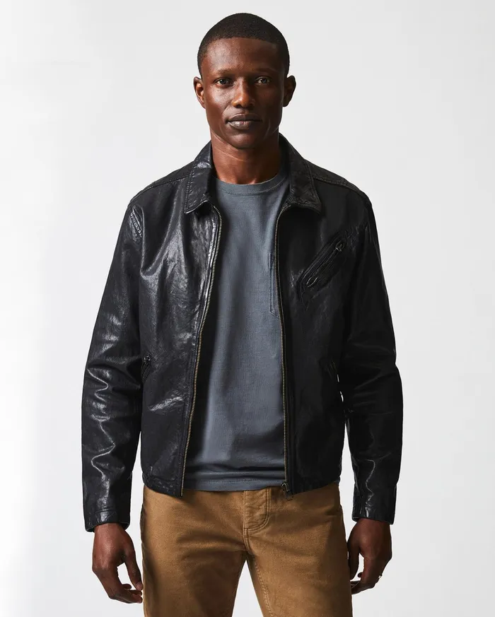 Men Jackets and Outerwear Billy Reid Blake Jacket Black