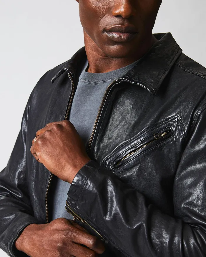 Men Jackets and Outerwear Billy Reid Blake Jacket Black