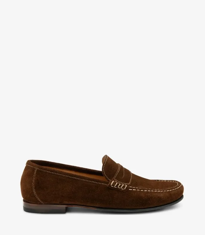 Men Jefferson Brown Suede Loake Loafers