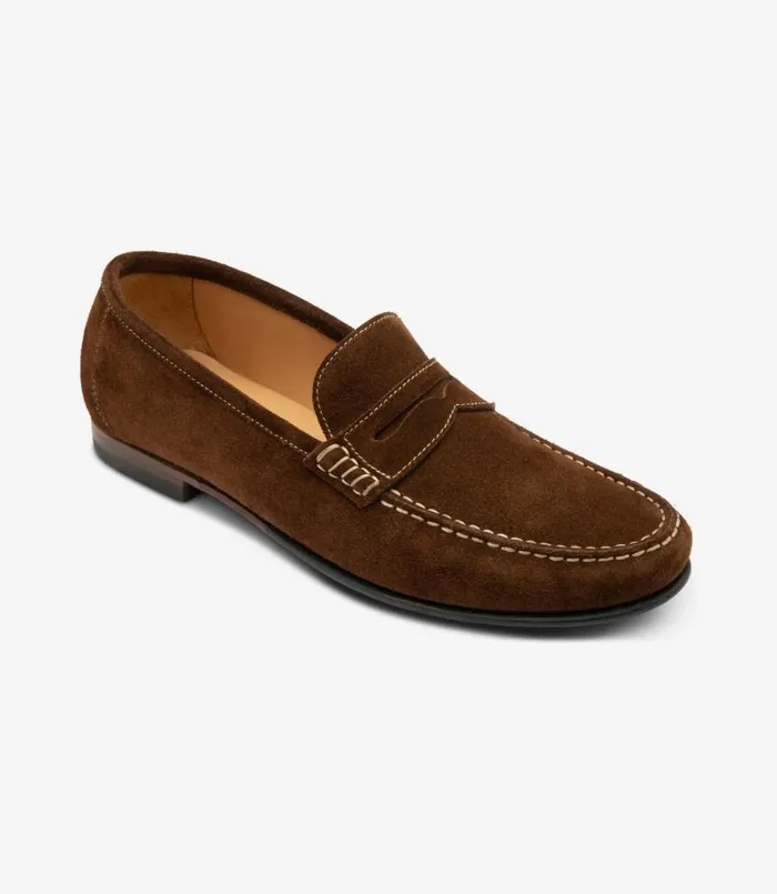 Men Jefferson Brown Suede Loake Loafers Men Jefferson Brown Suede Loake Loafers