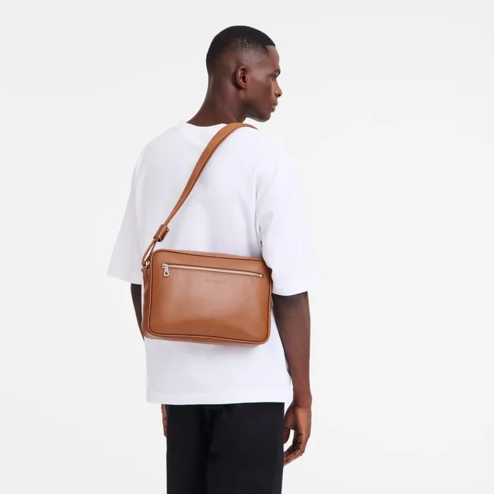 Men Le Foulonn M Camera Bag Caramel Longchamp Crossbody Bags