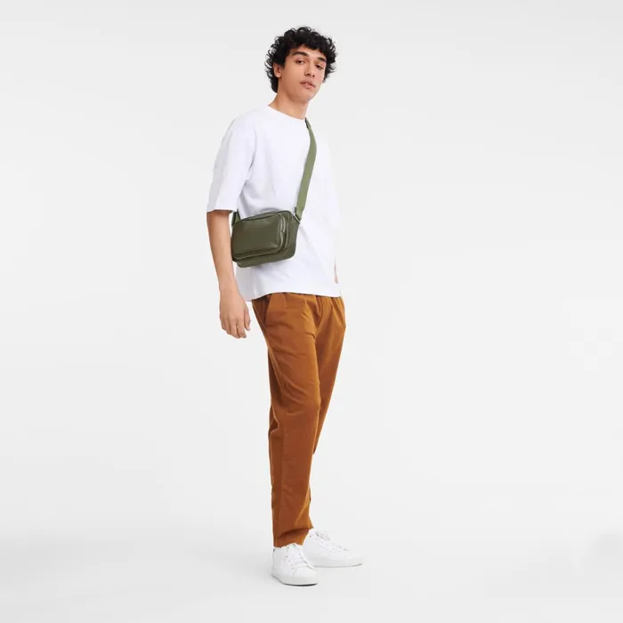 Men Le Foulonn S Camera Bag Khaki Longchamp Crossbody Bags