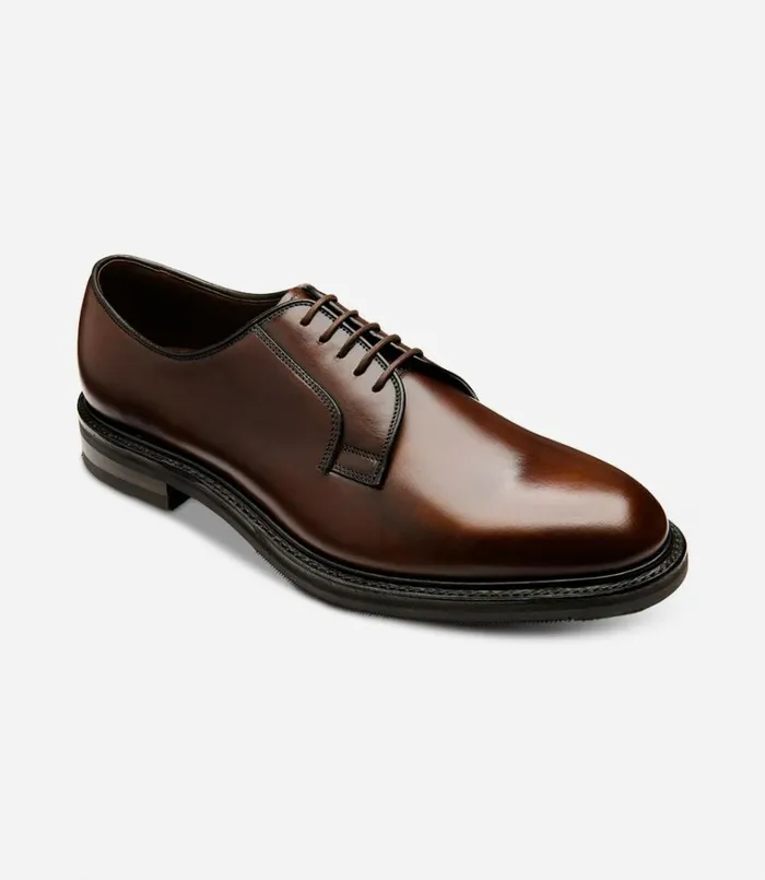 Men Leyburn Dark Brown Loake Plain Ties Men Leyburn Dark Brown Loake Plain Ties