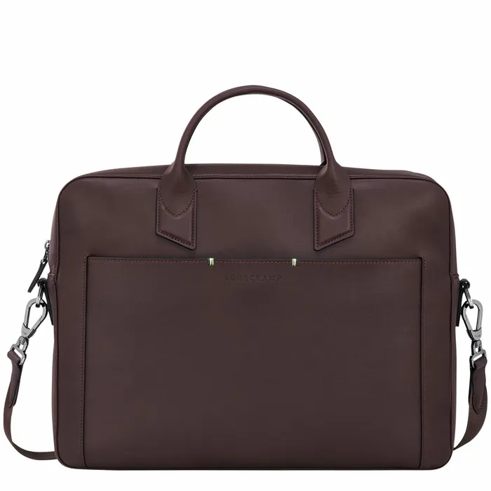 Men Longchamp Sur Seine M Briefcase Mocha Longchamp Briefcase
