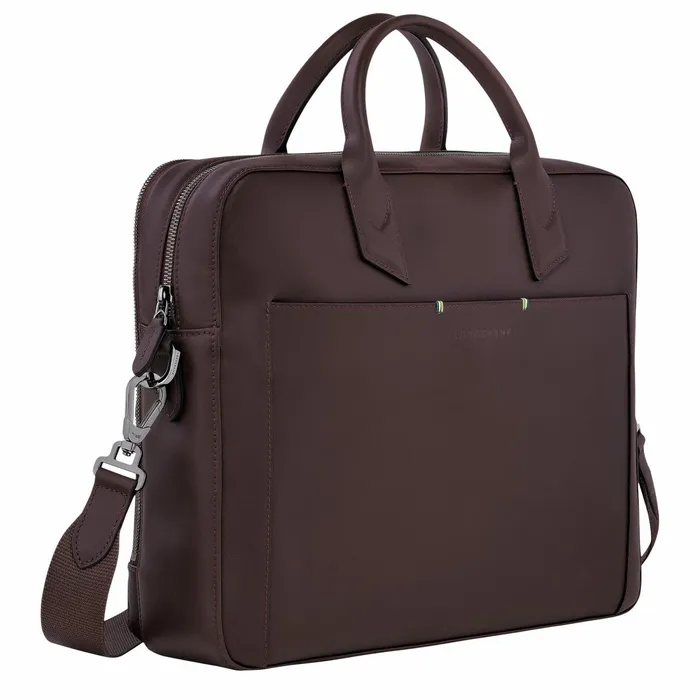 Men Longchamp Sur Seine M Briefcase Mocha Longchamp Briefcase