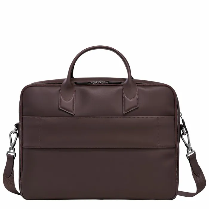 Men Longchamp Sur Seine M Briefcase Mocha Longchamp Briefcase