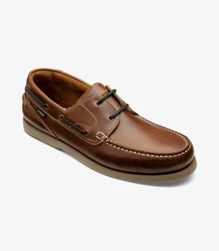 Men Lymington Brown Waxy Loake Boat Shoes Men Lymington Brown Waxy Loake Boat Shoes