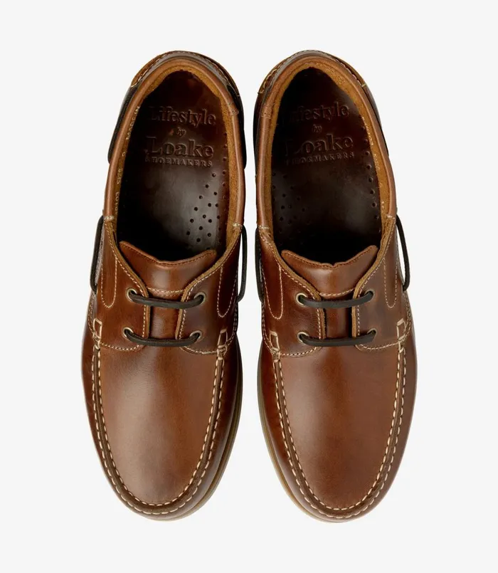 Men Lymington Brown Waxy Loake Boat Shoes Men Lymington Brown Waxy Loake Boat Shoes