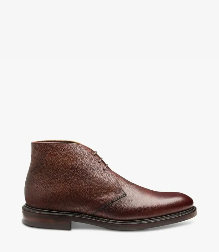 Men Lytham Oxblood Grain Loake Chukka Boots
