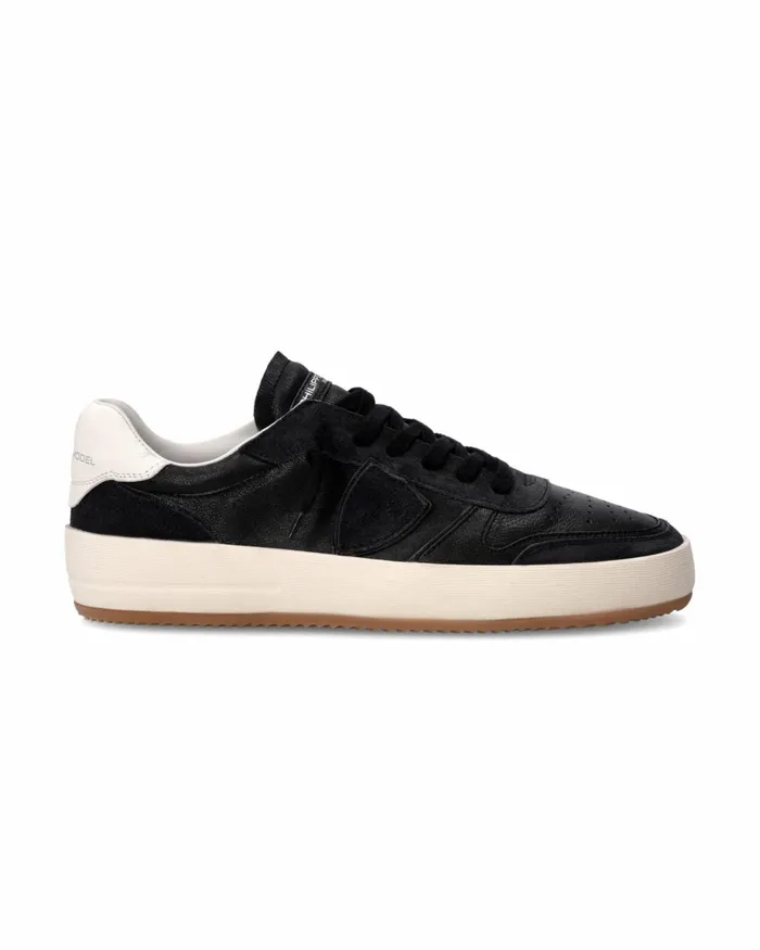 Men Nice Sneakers Black Shoes For Man Paris PM Philippe Model Paris Casual