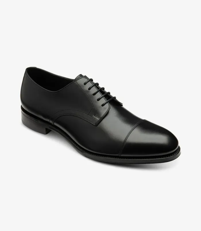 Men Petergate Carbon Black Loake Plain Ties