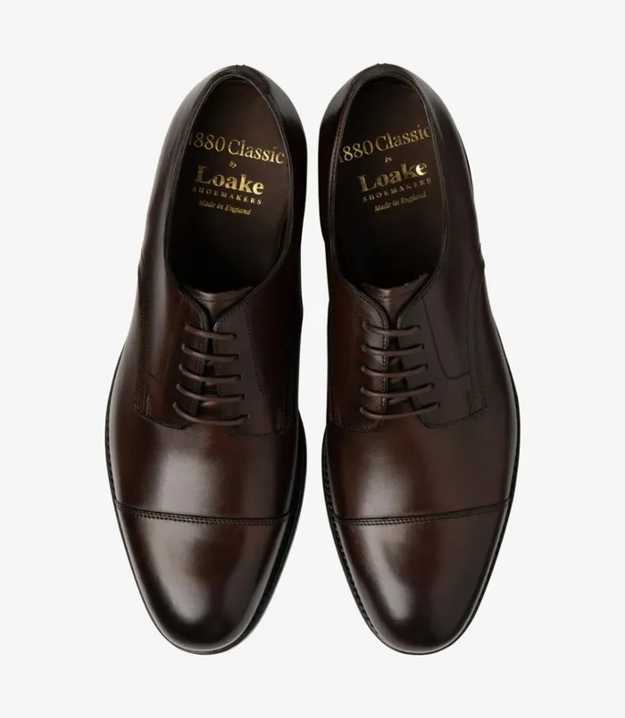 Men Petergate Scorched Walnut Loake Plain Ties