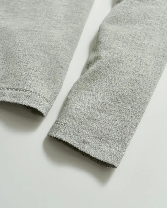 Men Polos Tees and Henleys Billy Reid LS Herringbone Polo Light Grey