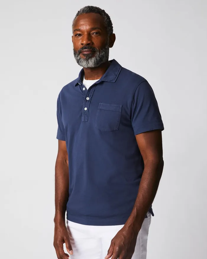 Men Polos Tees and Henleys Billy Reid Pensacola Polo Navy