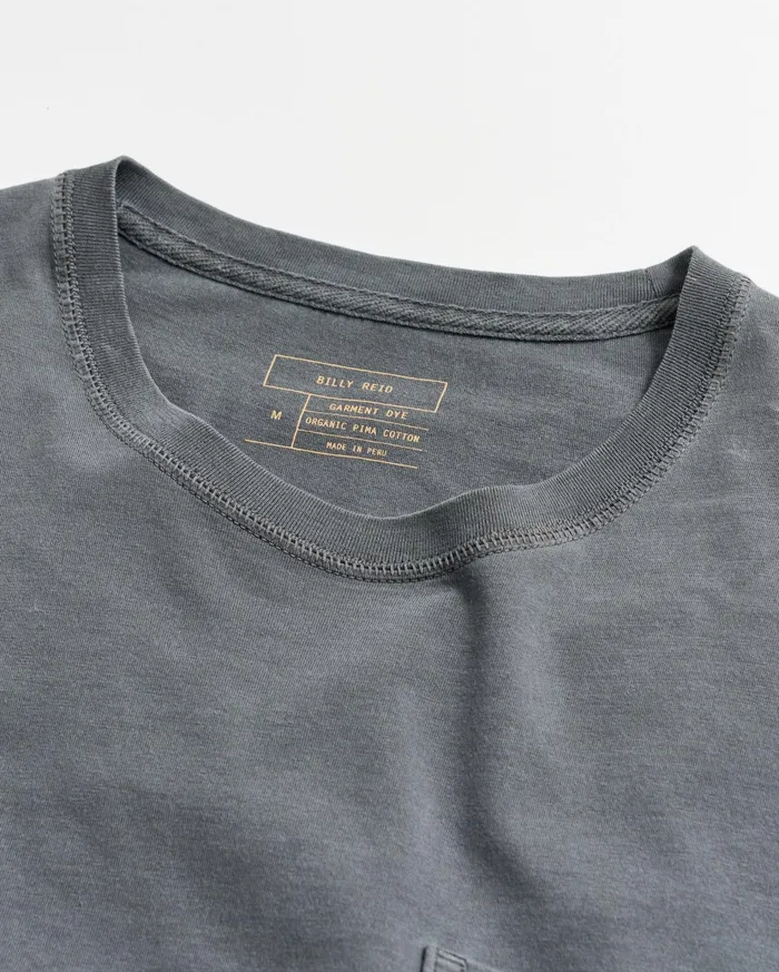 Men Polos Tees and Henleys Billy Reid Washed Tee Black