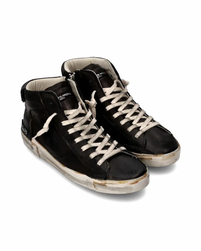 Men Prsx Sneakers Black Shoes Philippe Model Paris Casual