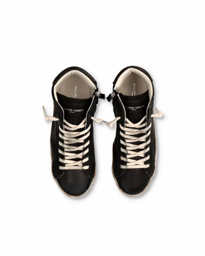 Men Prsx Sneakers Black Shoes Philippe Model Paris Casual