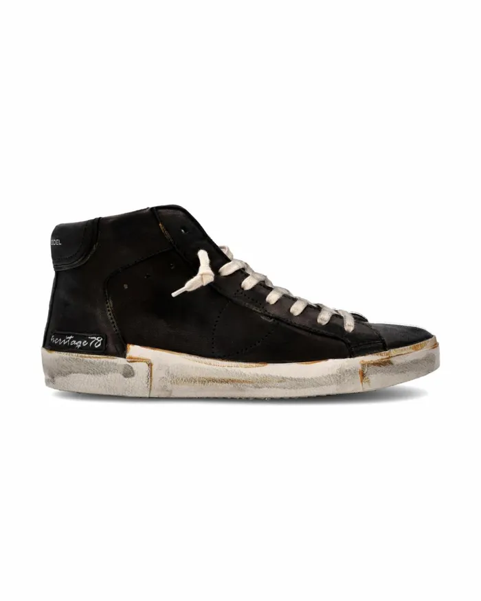 Men Prsx Sneakers Black Shoes Philippe Model Paris Casual