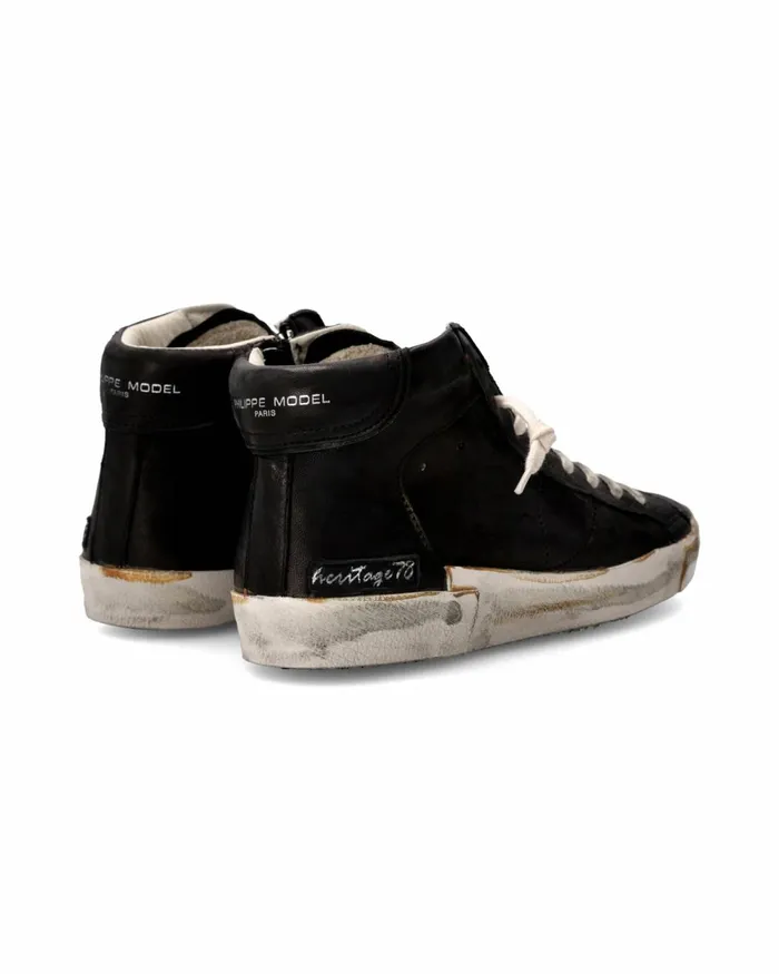 Men Prsx Sneakers Black Shoes Philippe Model Paris Casual