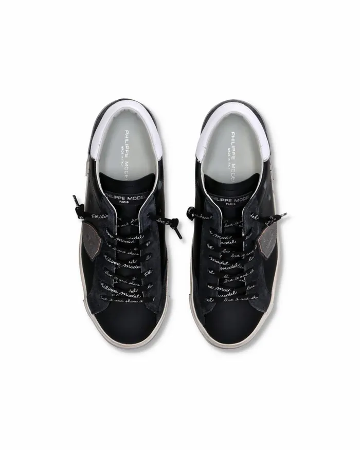 Men Prsx Sneakers BlackSilver Shoes Paris Philippe Model Paris Casual
