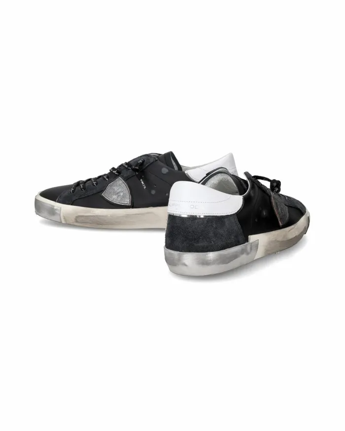 Men Prsx Sneakers BlackSilver Shoes Paris Philippe Model Paris Casual