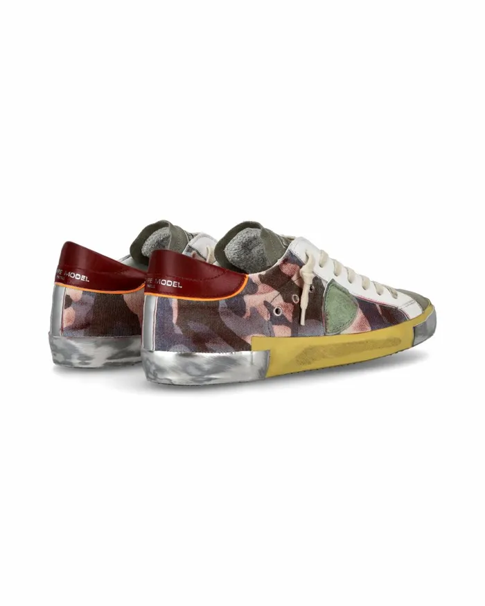 Men Prsx Sneakers GreenBordeaux Shoes Philippe Model Paris Casual