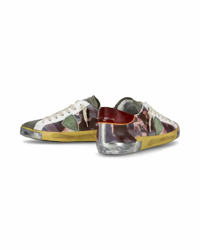 Men Prsx Sneakers GreenBordeaux Shoes Philippe Model Paris Casual