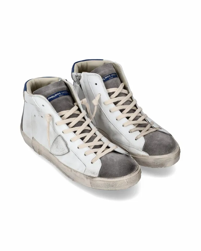 Men Prsx Sneakers WhiteGray Shoes Paris Philippe Model Paris High