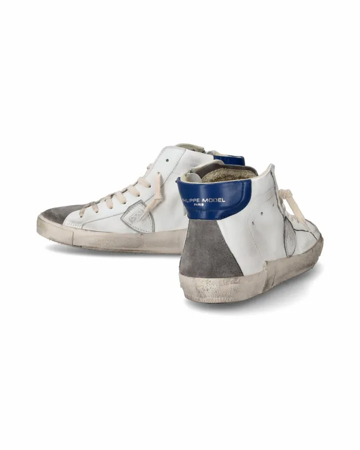 Men Prsx Sneakers WhiteGray Shoes Paris Philippe Model Paris High