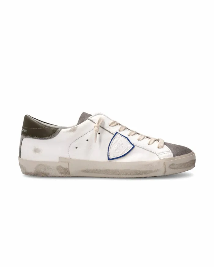 Men Prsx Sneakers WhiteGray Shoes Philippe Model Paris Casual
