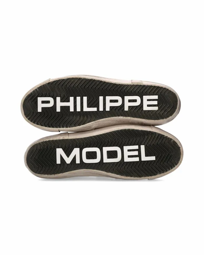 Men Prsx Sneakers WhiteGray Shoes Philippe Model Paris Casual