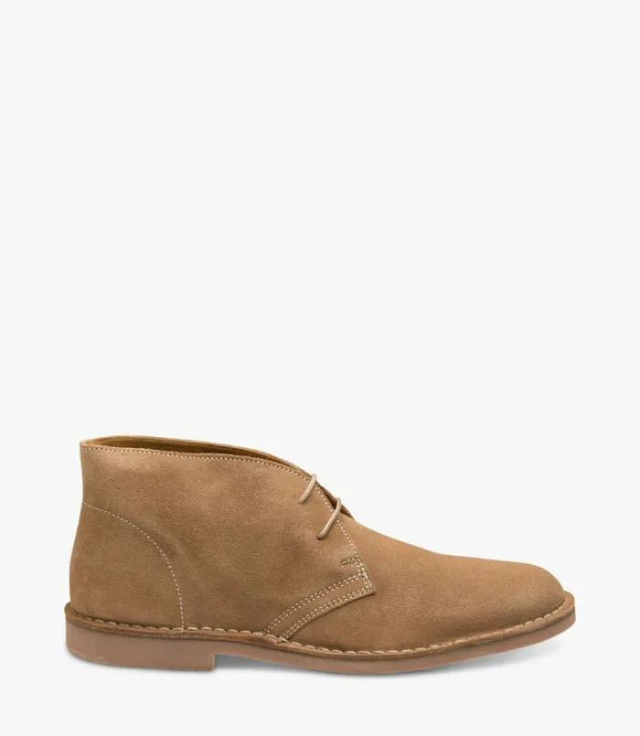 Men Sahara Tan Suede Loake Derby Boots