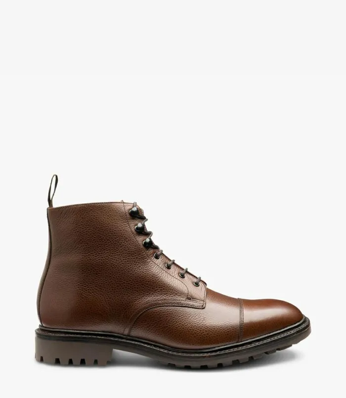 Men Sedbergh Dark Brown Grain Loake Boots
