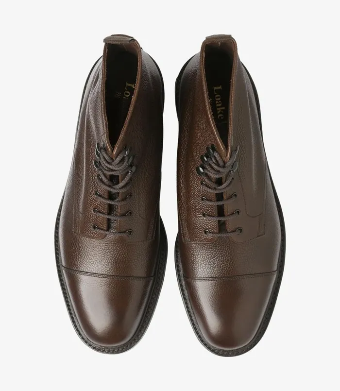 Men Sedbergh Dark Brown Grain Loake Boots Men Sedbergh Dark Brown Grain Loake Boots