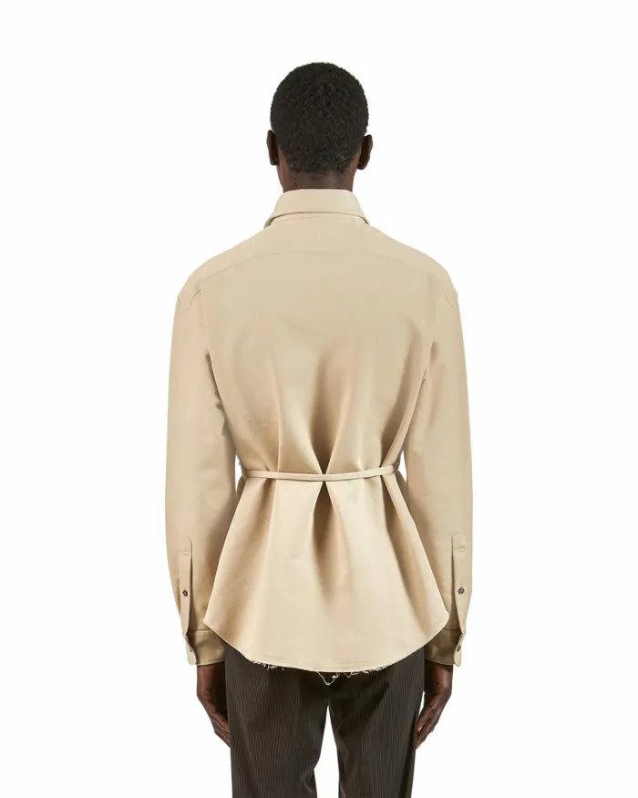 Men Shirt 8211 Beige Paris Philippe Model Paris TShirts And Shirts