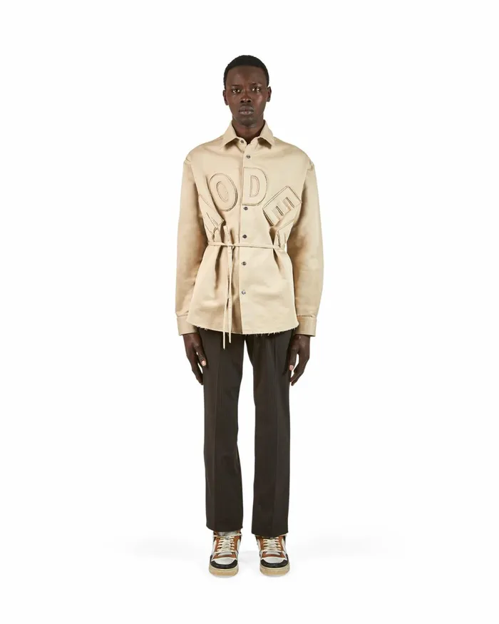 Men Shirt 8211 Beige Paris Philippe Model Paris TShirts And Shirts