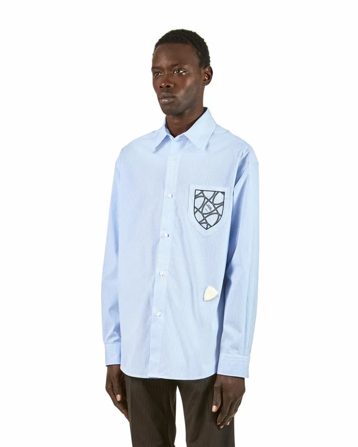 Men Shirt 8211 Blue Paris Philippe Model Paris TShirts And Shirts