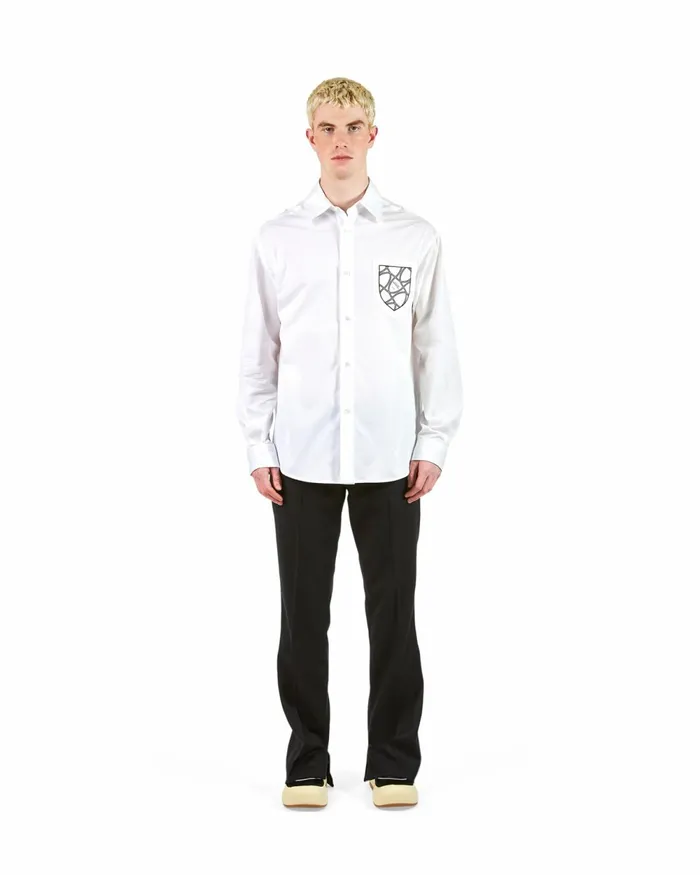 Men Shirt 8211 White Paris Philippe Model Paris TShirts And Shirts
