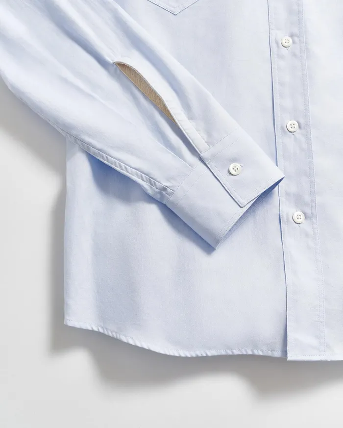 Men Shirting Billy Reid Arnie Oxford Shirt Light Grey